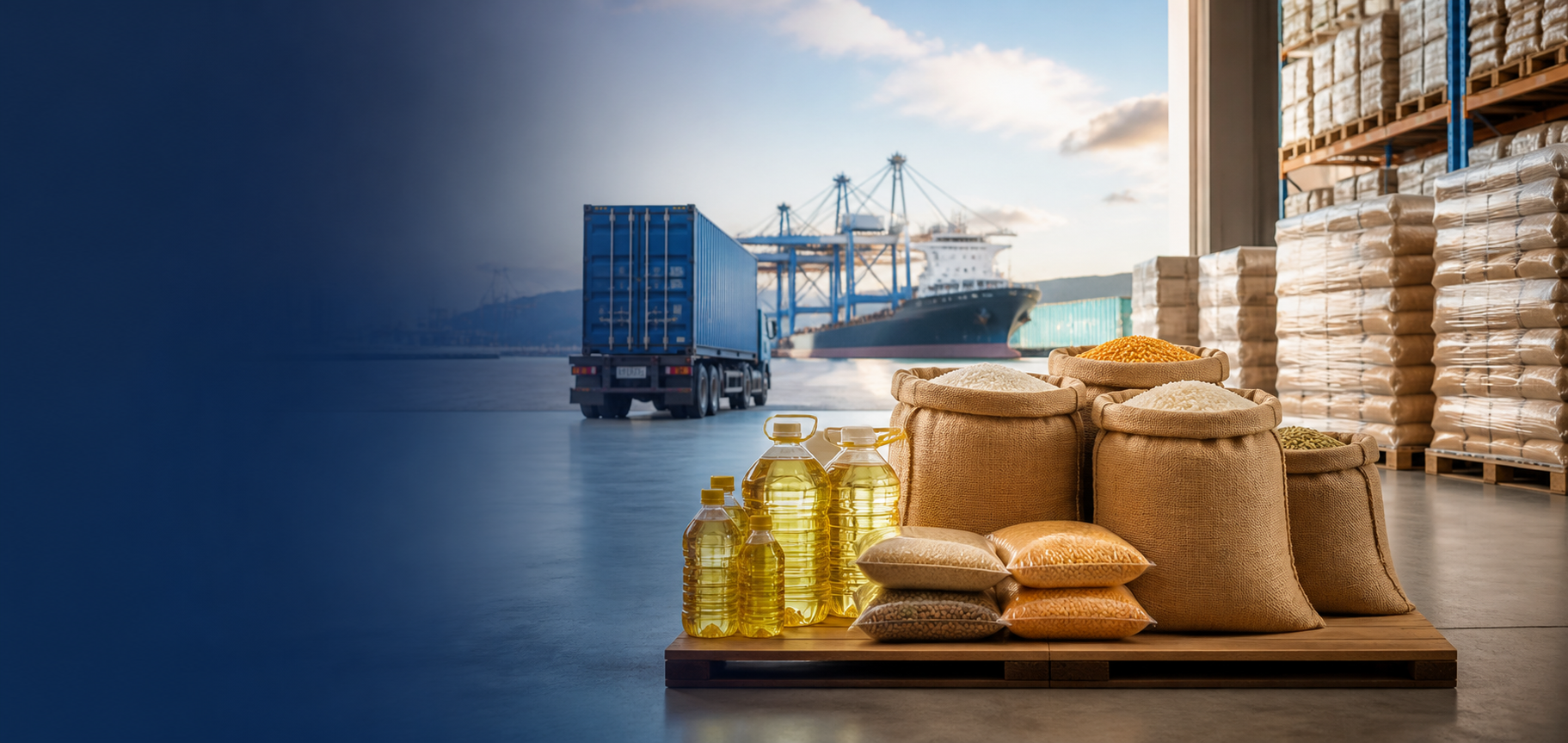 Agro commodities, edible oils and organized global cargo supply